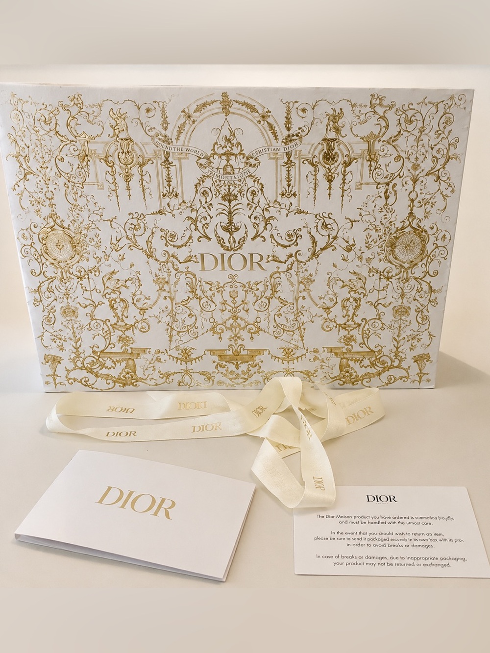 Extra LARGE Dior Luxurious Gold Gift Bag